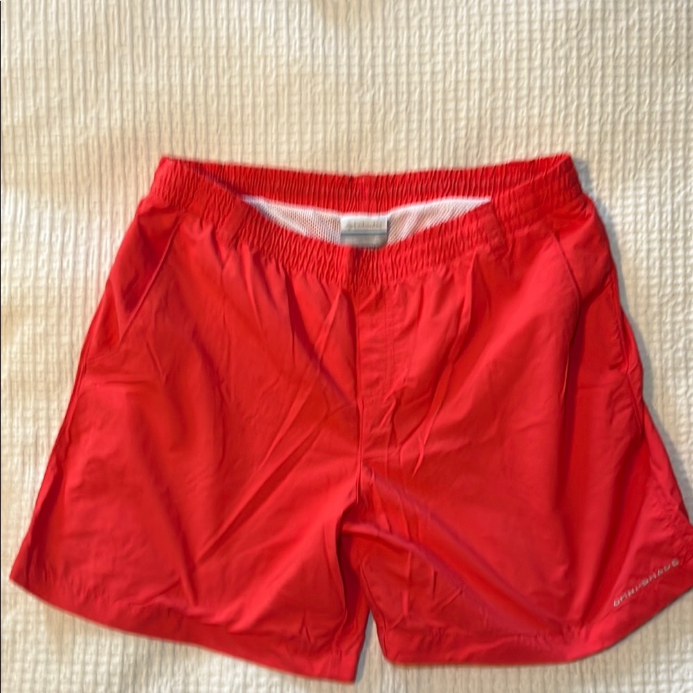 Columbia Red Swim Trunks Quick-Drying Lightweight